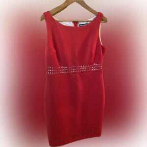 #50 - PTP22” Karl Lagerfeld Paris Red Dress with Cut Outs